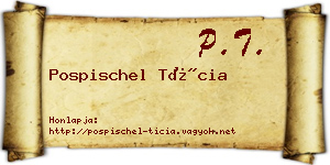 Pospischel Tícia névjegykártya